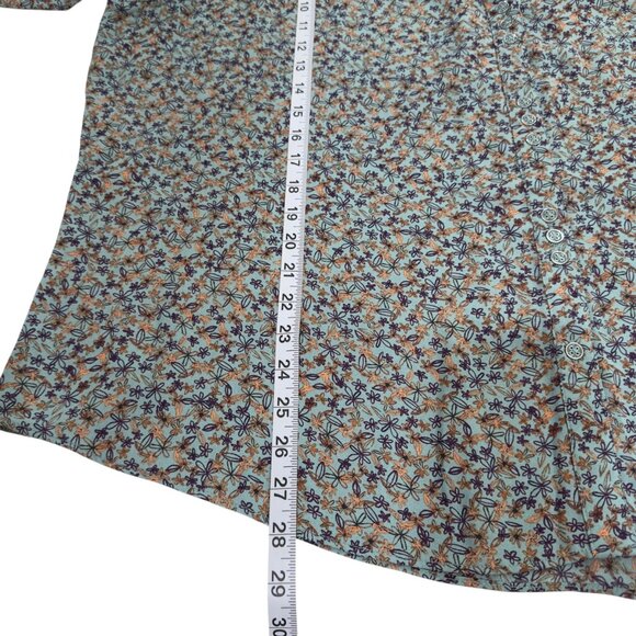 Zac & Rachel Womens Plus Size 3X Floral Long Sleeve Button Up  Top Blouse - Picture 5 of 13